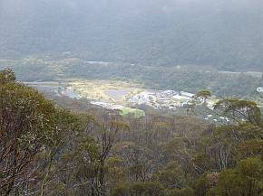 ein Sonnenloch auf Thredbo