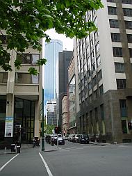 Blick zum Observation Deck; Rialto Tower